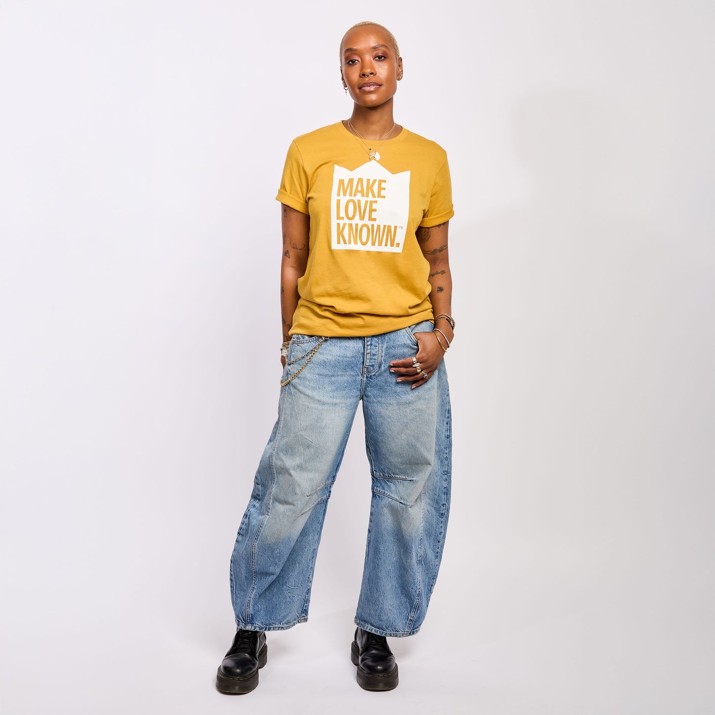 Make Love Known Tee (Mustard)